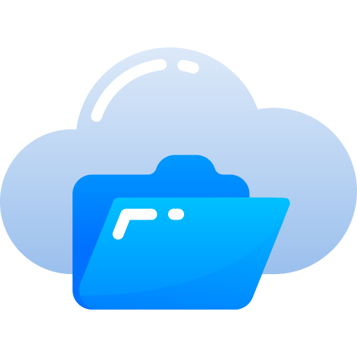 cloud opslag Inipagistudio Flat icoon