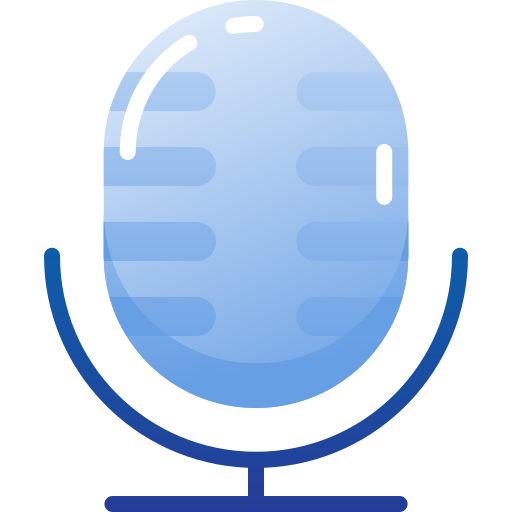 micrófono Inipagistudio Flat icono