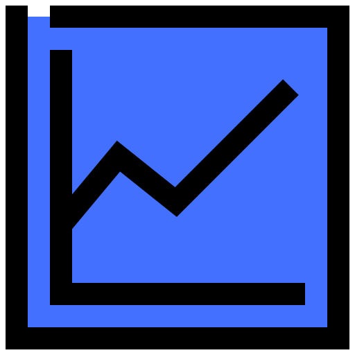 statistiken Inipagistudio Blue icon