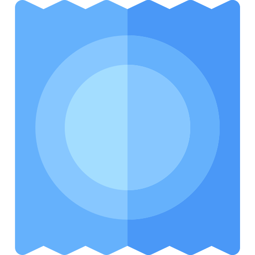 condoom Basic Rounded Flat icoon
