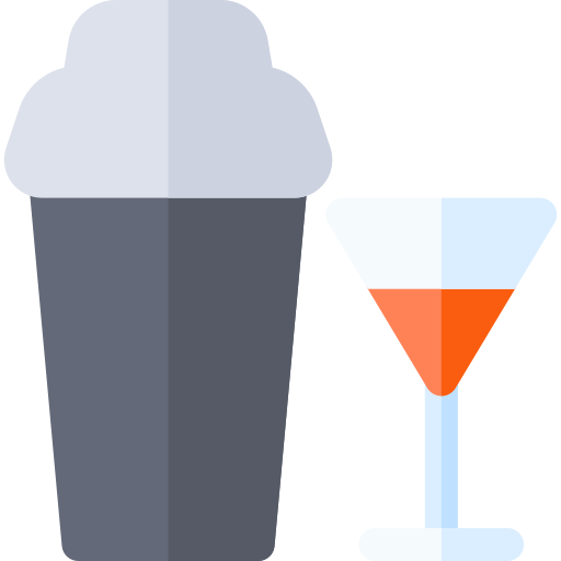 cocktail Basic Rounded Flat icoon