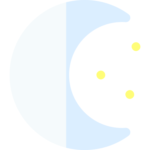 Moon Basic Rounded Flat icon