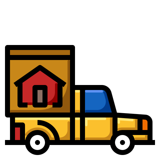 ciężarówka towarowa PMICON Lineal color ikona