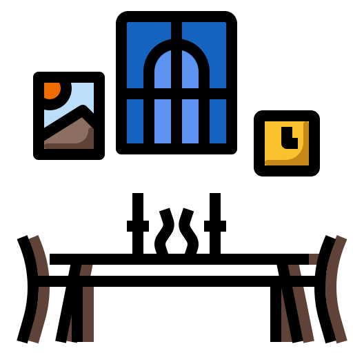 mesa de comedor PMICON Lineal color icono