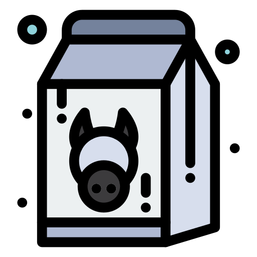Milk box Flatart Icons Lineal Color icon
