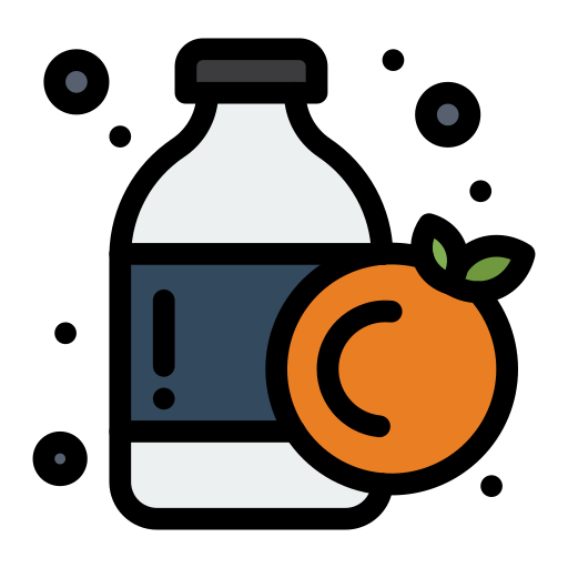 orangensaft Flatart Icons Lineal Color icon