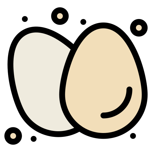 삶은 달걀 Flatart Icons Lineal Color icon