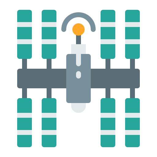 ruimtestation Generic Flat icoon