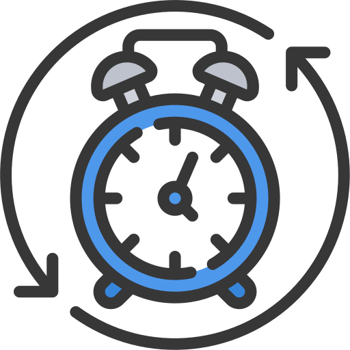 Clock Juicy Fish Soft-fill icon