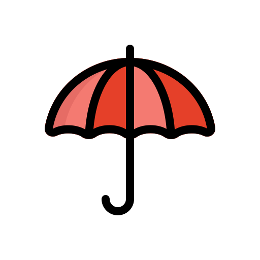 Зонтик Generic Outline Color иконка