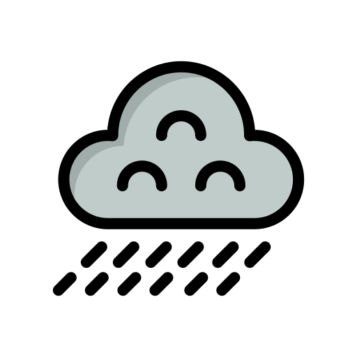 lluvia Generic Outline Color icono