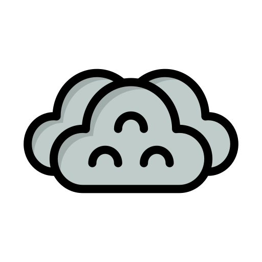 Cloudy Generic Outline Color icon