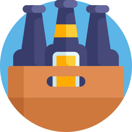 Ящик для пива Detailed Flat Circular Flat иконка