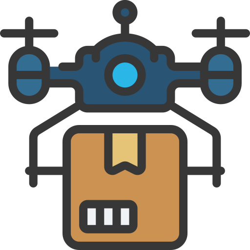 drone-bezorging Juicy Fish Soft-fill icoon
