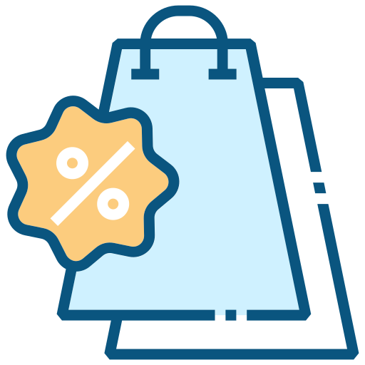 Discount bag Generic Outline Color icon