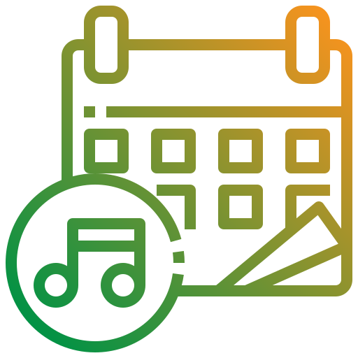 calendrier Generic Gradient Icône