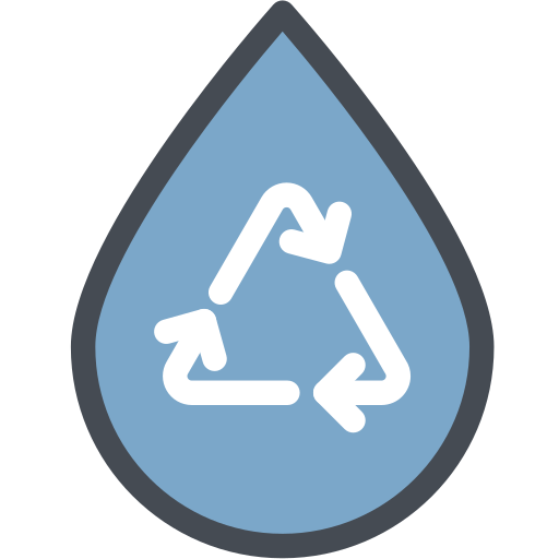 물을 재활용 Generic Outline Color icon