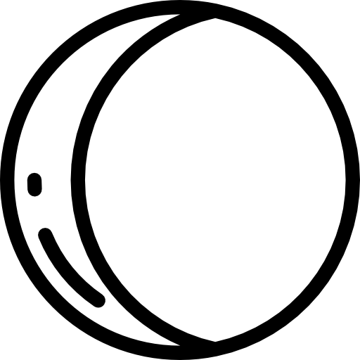 fazy księżyca Detailed Rounded Lineal ikona