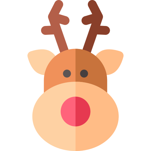 Reindeer Basic Rounded Flat icon
