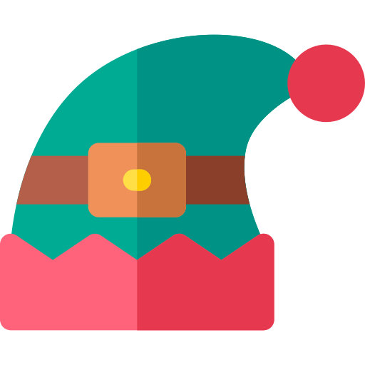 Elf hat Basic Rounded Flat icon