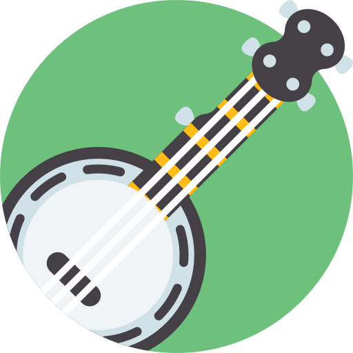 banjo Detailed Flat Circular Flat Icône