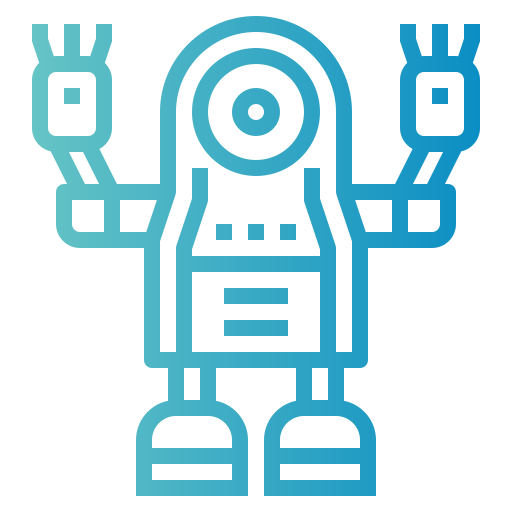 robot Smalllikeart Gradient ikona