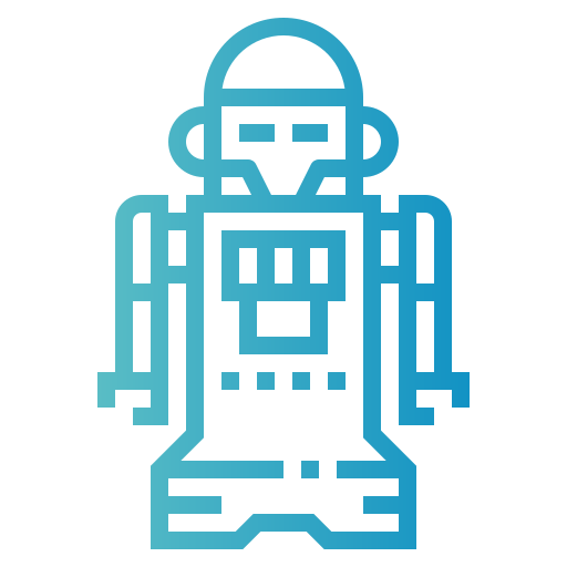 ロボット Smalllikeart Gradient icon