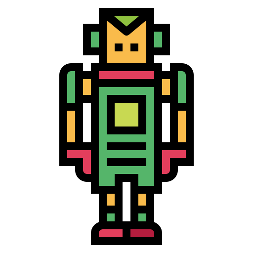 roboter Smalllikeart Lineal Color icon
