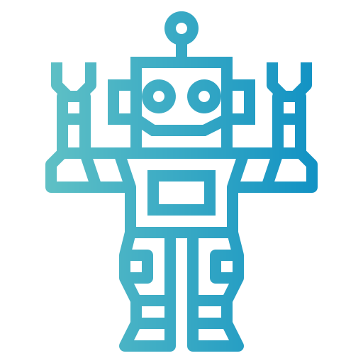 robot Smalllikeart Gradient icoon