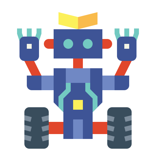 robot Smalllikeart Flat ikona