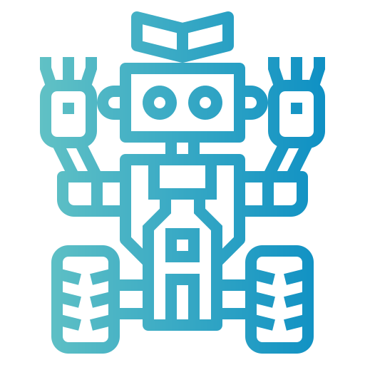 Robot Smalllikeart Gradient icon