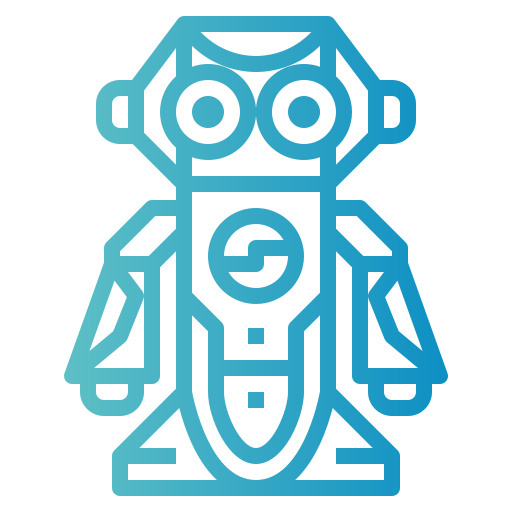 robot Smalllikeart Gradient icono