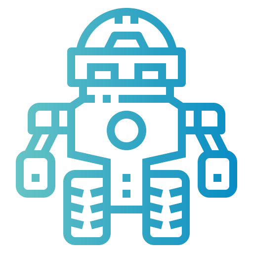 Robot Smalllikeart Gradient icon