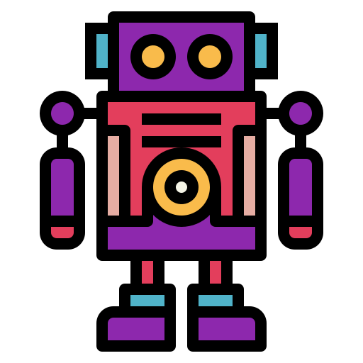 Robot Smalllikeart Lineal Color icon