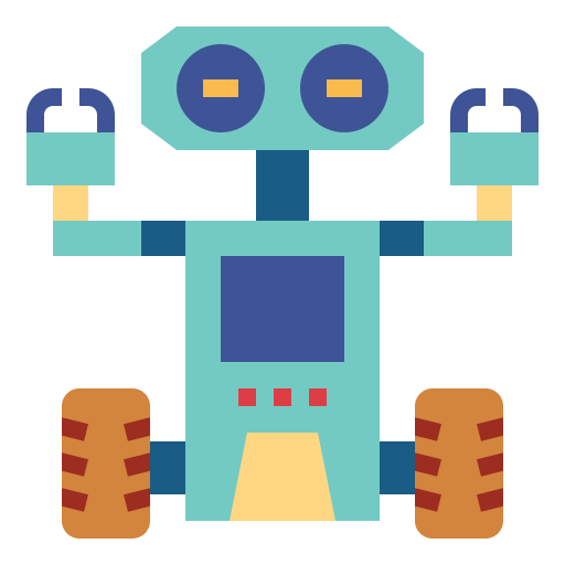 robot Smalllikeart Flat ikona