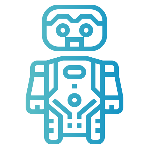 Robot Smalllikeart Gradient icon