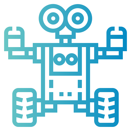robot Smalllikeart Gradient icono