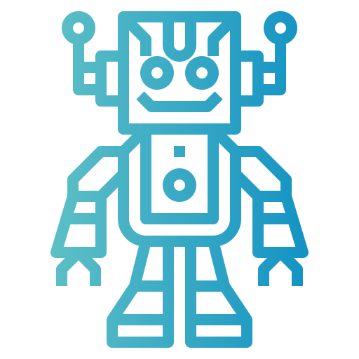 robot Smalllikeart Gradient Icône