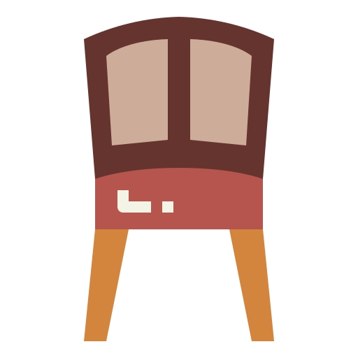 Chair Smalllikeart Flat icon