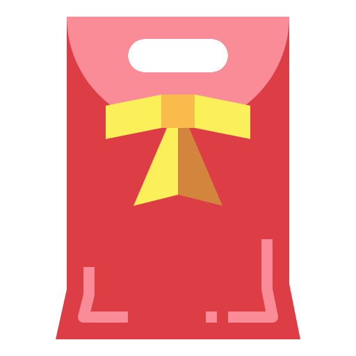 Gift bag Smalllikeart Flat icon