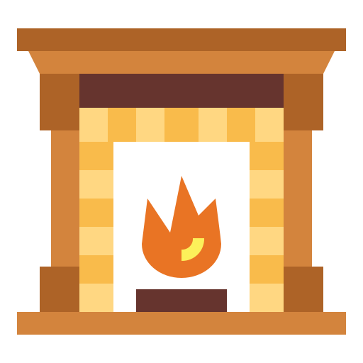 Fireplace Smalllikeart Flat icon