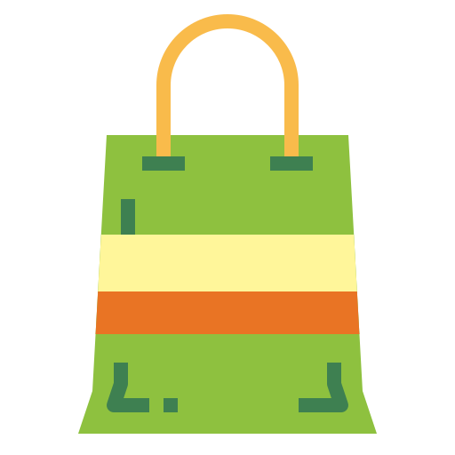 sac de courses Smalllikeart Flat Icône
