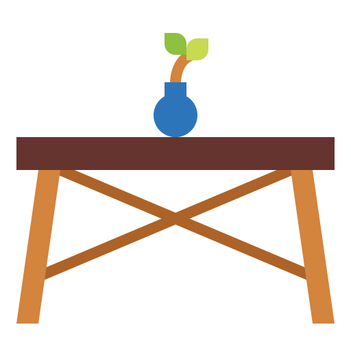Table Smalllikeart Flat icon