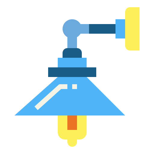 wandlampe Smalllikeart Flat icon
