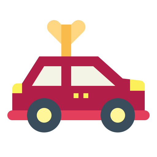 coche de juguete Smalllikeart Flat icono