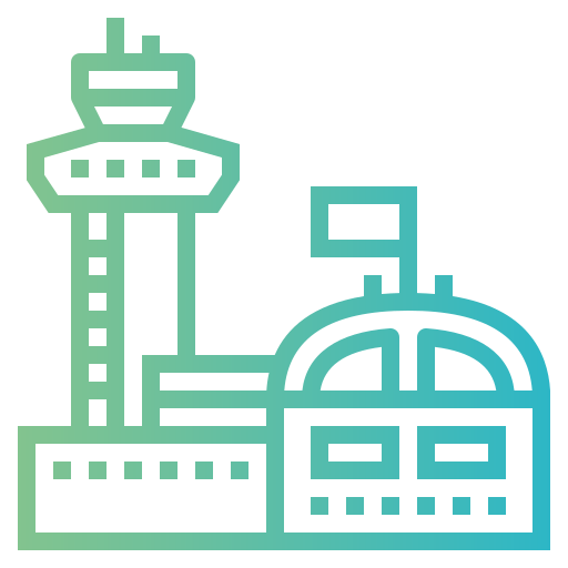 flughafen Smalllikeart Gradient icon