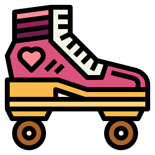 rollschuh Smalllikeart Lineal Color icon