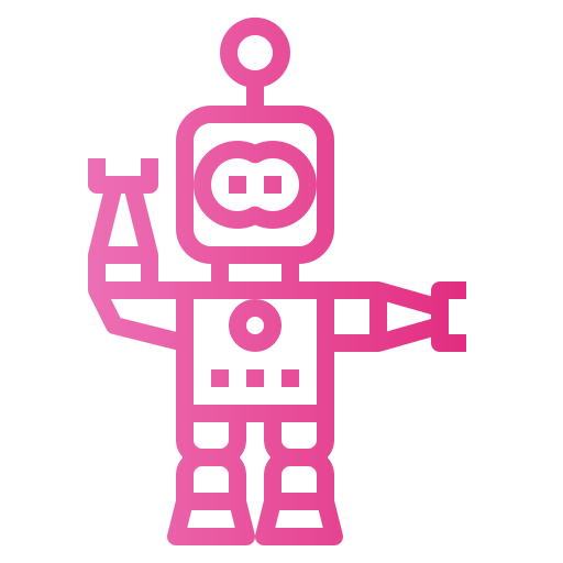 ロボット Smalllikeart Gradient icon