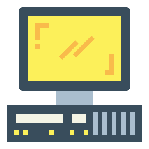 컴퓨터 Smalllikeart Flat icon