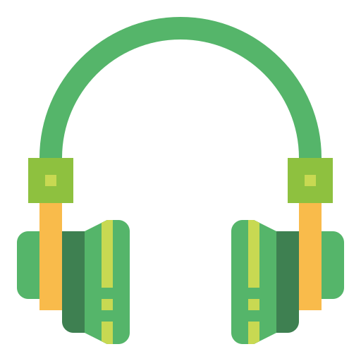 Headphones Smalllikeart Flat icon